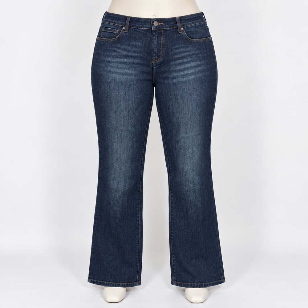 Coldwater Creek Jeans Womenโs P16 Petite Bootcut Dark Wash Stretch Denim